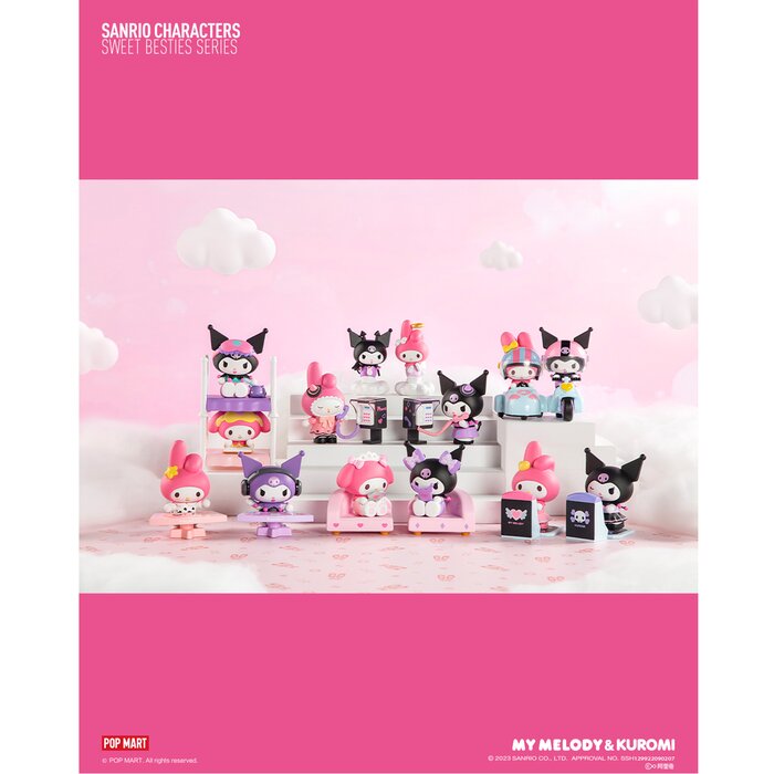 Popmart Sanrio characters Sweet Besties Series (Individual Blind Boxes) 7x11x7cmProduct Thumbnail