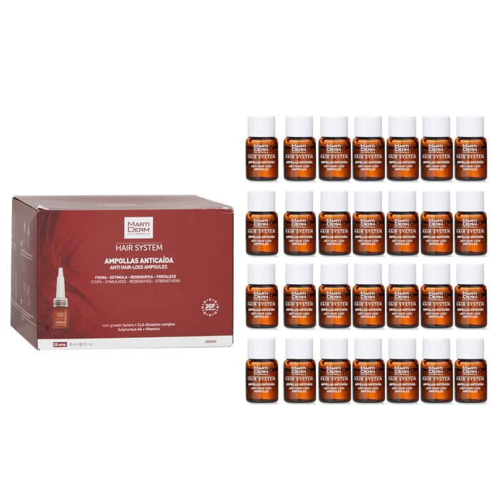 Martiderm Hair System Anti-Hair Lose Ampoules 28 Ampoulesx3mlProduct Thumbnail