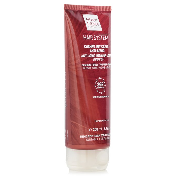Martiderm Hair System Anti-Aging Anti Hair-Loss Shampoo With Hyaluronic Acid (For All Hair Types) 200ml/6.76ozProduct Thumbnail