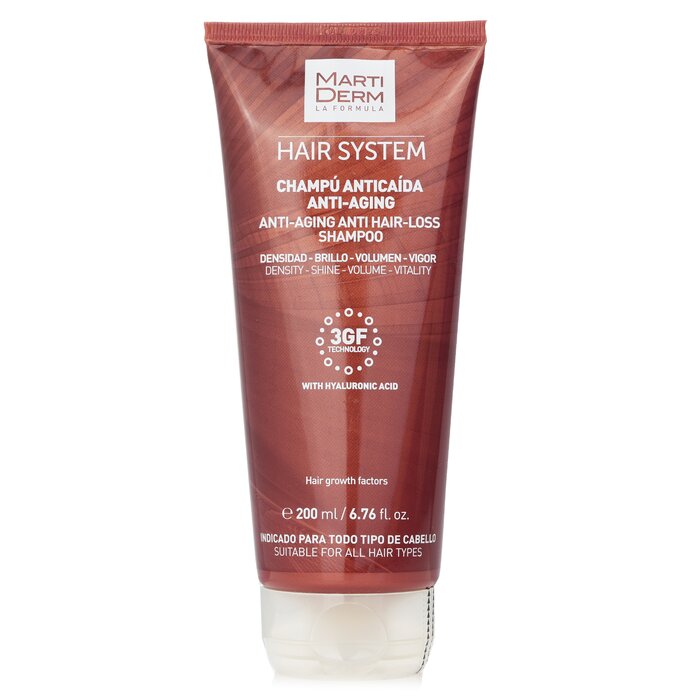 Martiderm Hair System Anti-Aging Anti Hair-Loss Shampoo With Hyaluronic Acid (For All Hair Types) 200ml/6.76ozProduct Thumbnail