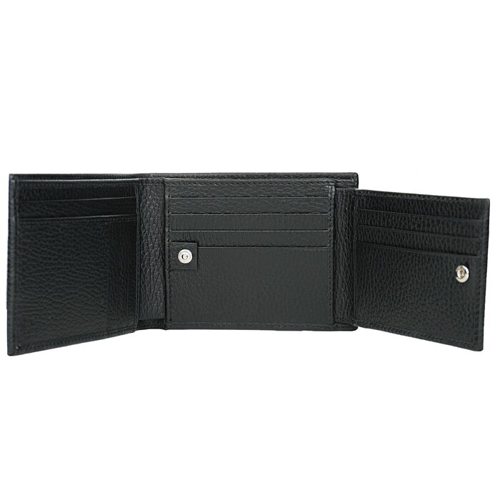 Gucci Canvas Web Tab GG Guccissima Trifold Wallet 217044 BlackProduct Thumbnail
