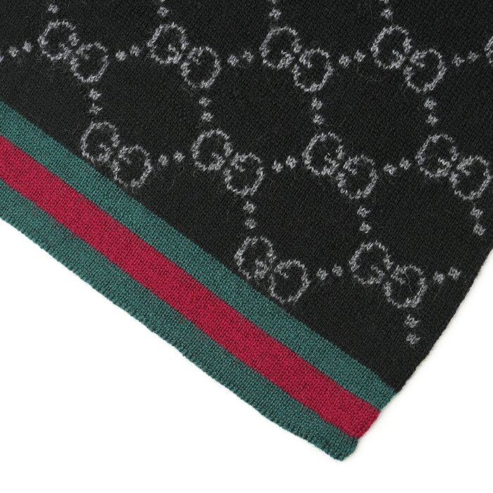 Gucci Unisex Guccissima Scarf 325806 GraphiteProduct Thumbnail