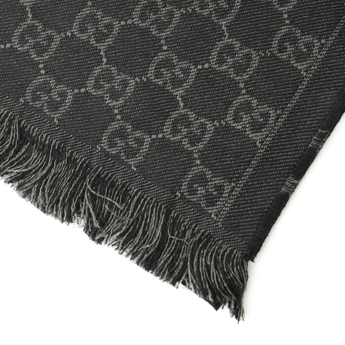 Gucci Reversible Arlisse GG Guccissima Scarf/Muffler 544619 Black BlackProduct Thumbnail