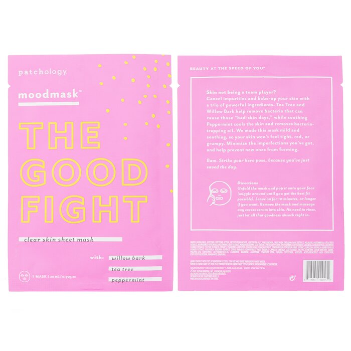 Patchology Moodmascarilla The Good Fight Clear Skin Sheet Mask 20ml/0.705ozProduct Thumbnail