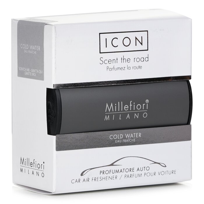 Millefiori Icon Classic Dark Grey Car Air Freshener - Cold Water 1pcProduct Thumbnail