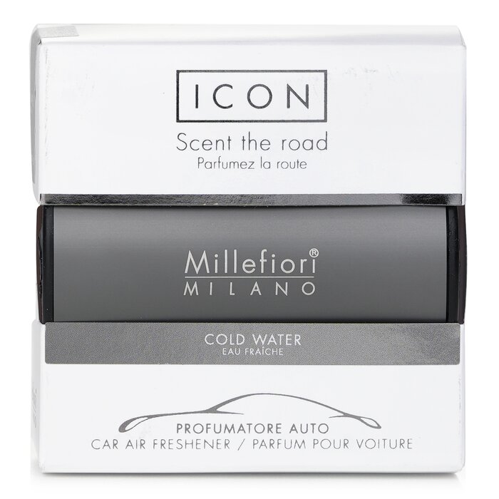 Millefiori Icon Classic Dark Grey Car Air Freshener - Cold Water 1pcProduct Thumbnail