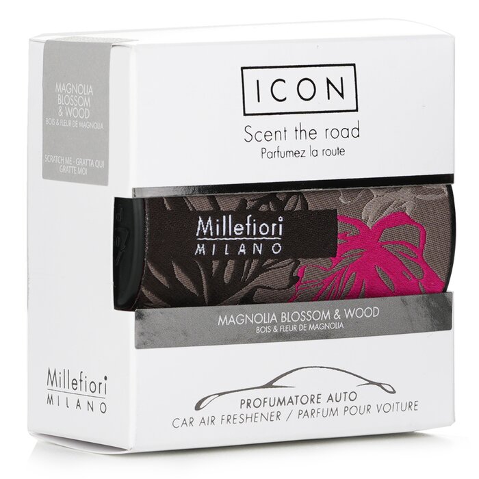 Millefiori Icon Textile Floral Car Air Freshener - Magnolia Blossom & Wood 1pcProduct Thumbnail