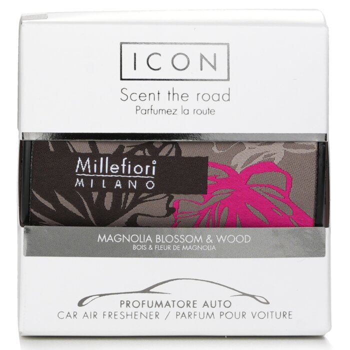 Millefiori Icon Textile Floral Car Air Freshener - Magnolia Blossom & Wood 1pcProduct Thumbnail