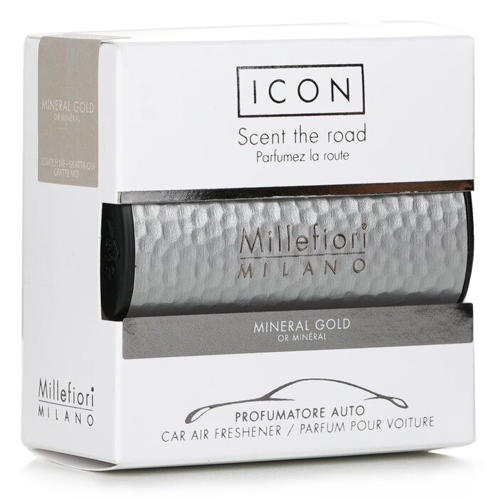 Millefiori Icon Metal Car Air Freshener - Mineral Gold 1pcProduct Thumbnail