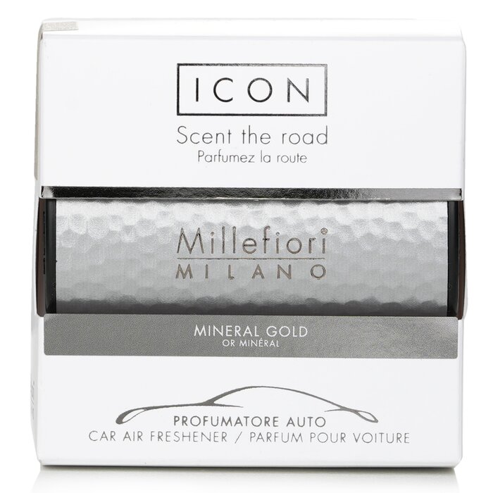 Millefiori Icon Metal Car Air Freshener - Mineral Gold 1pcProduct Thumbnail