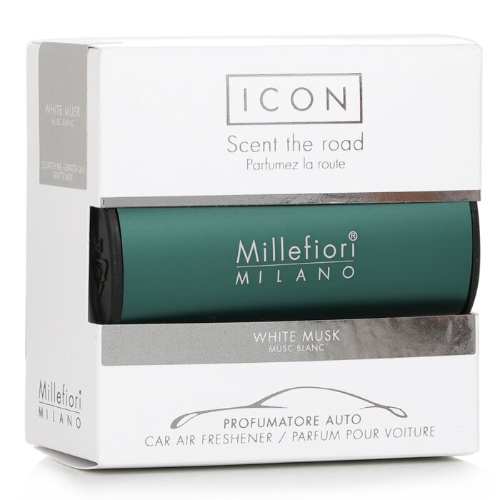 Millefiori Icon Classic Green Car Air Freshener - White Musk 1pcProduct Thumbnail