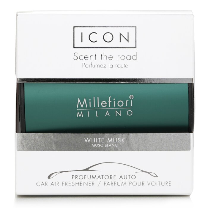 Millefiori Icon Classic Green Car Air Freshener - White Musk 1pcProduct Thumbnail