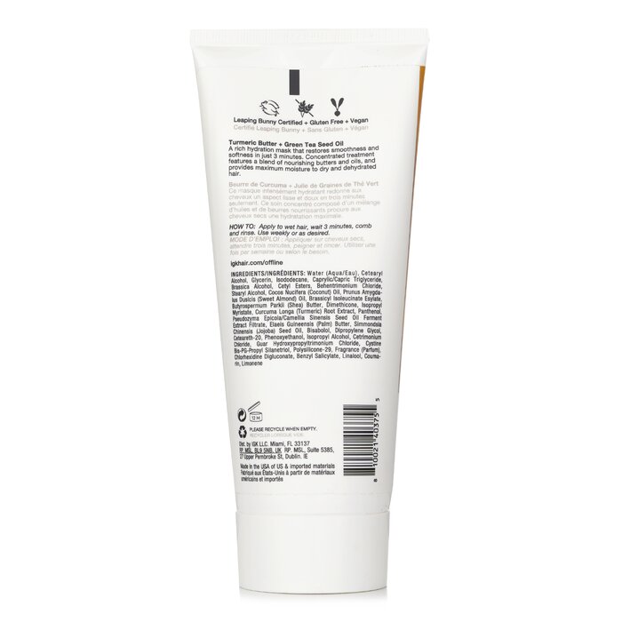 IGK Offline 3-Minute Hydration Hair Mask 198ml/6.7ozProduct Thumbnail