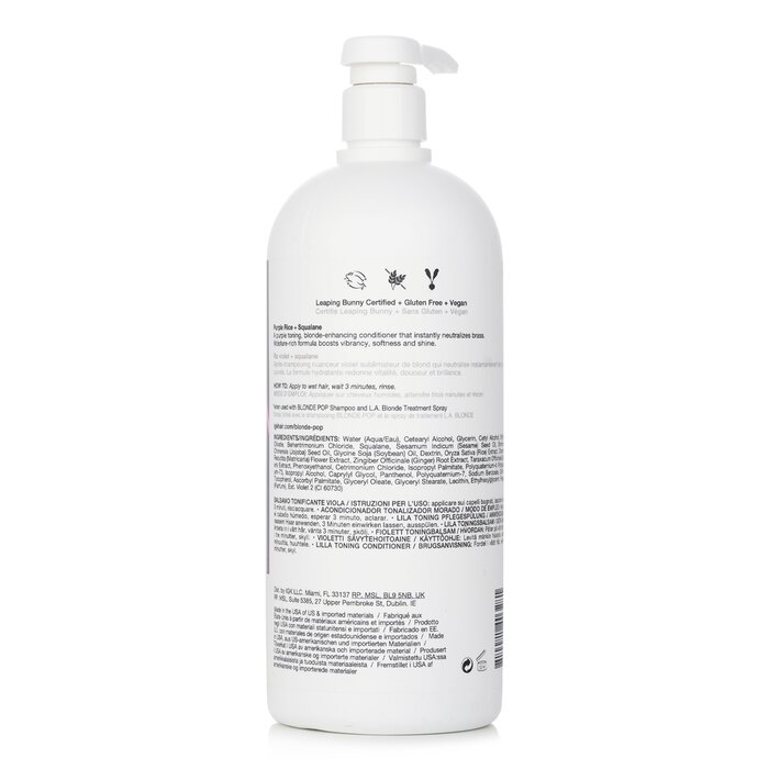 IGK Blonde Pop Purple Toning Conditioner 1000ml/33.8ozProduct Thumbnail