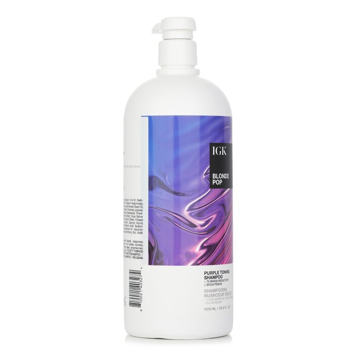 IGK Blonde Pop Purple Toning Shampoo 1000ml/33.8ozProduct Thumbnail