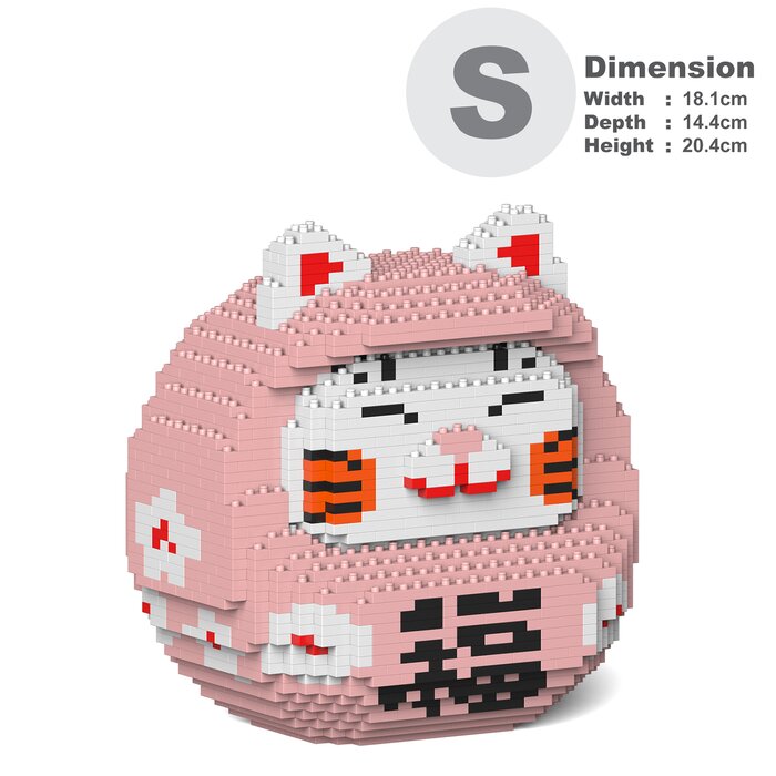 Jekca Daruma Maneki Neko 01S-M01 Building Bricks Set 18x14x21cmProduct Thumbnail