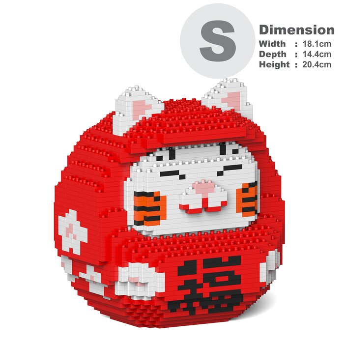 Jekca Daruma Maneki Neko 01S-M02 Building Bricks Set 18x14x20cmProduct Thumbnail