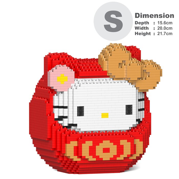 Jekca Hello Kitty Daruma 01S Building Bricks Set 20x16x22cmProduct Thumbnail