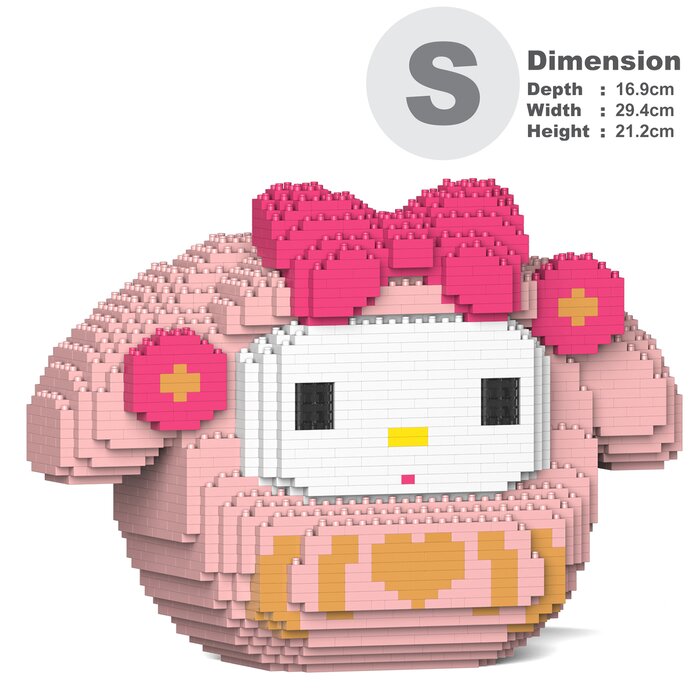 Jekca My Melody Daruma 01S Building Bricks Set 30x17x21cmProduct Thumbnail