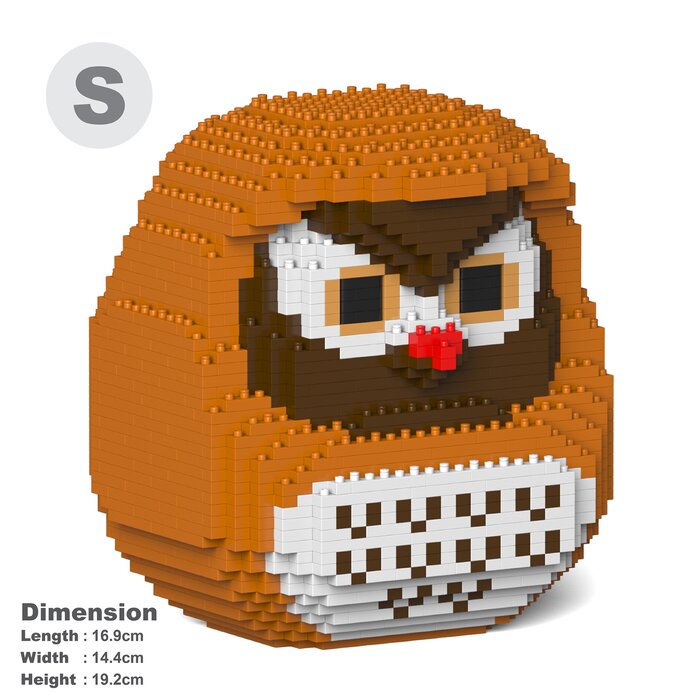 Jekca Owl Daruma Doll 01S Building Bricks Set 17x15x20cmProduct Thumbnail