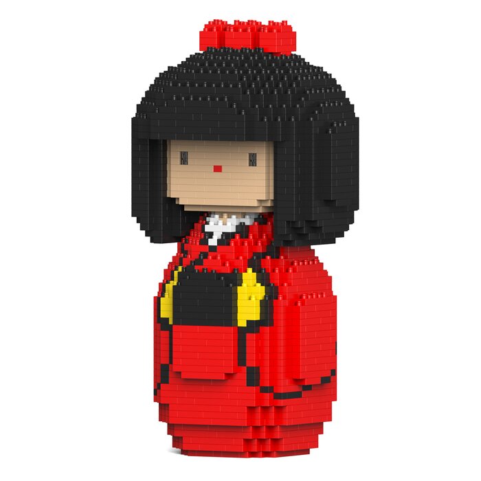 Jekca Kokeshi Doll 01S-M01 Building Bricks Set 14x13x27cmProduct Thumbnail