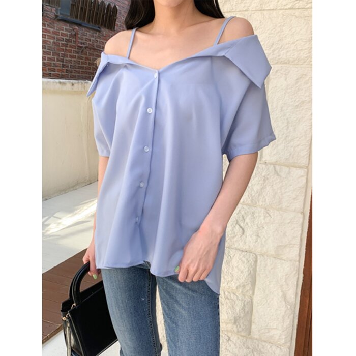 Trendywhere Off-shoulder Shirt Free (XS-L)Product Thumbnail