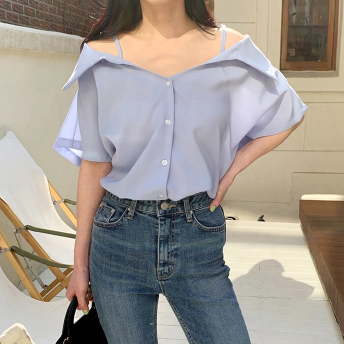 Trendywhere Off-shoulder Shirt Free (XS-L)Product Thumbnail