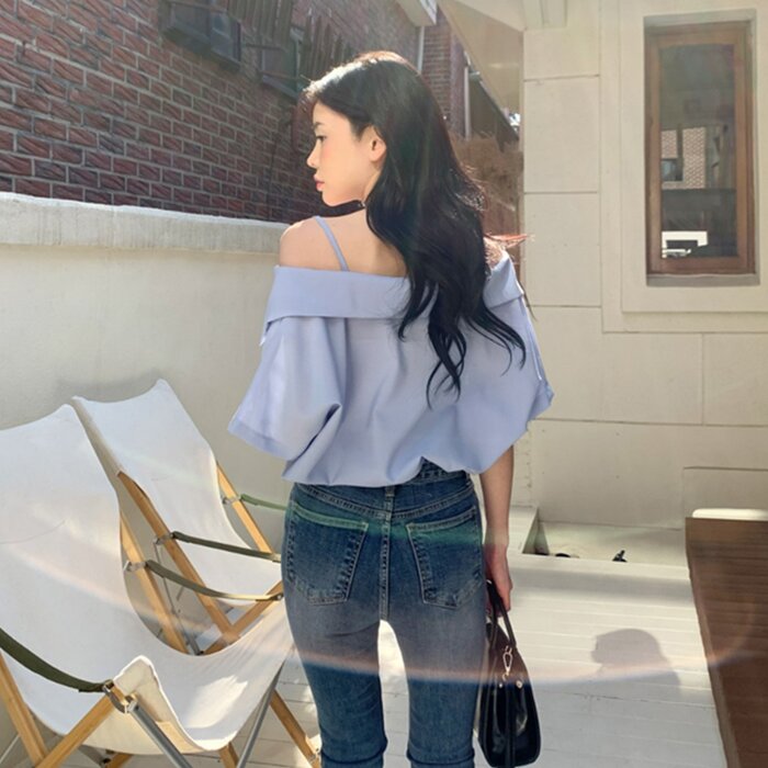 Trendywhere Off-shoulder Shirt Free (XS-L)Product Thumbnail