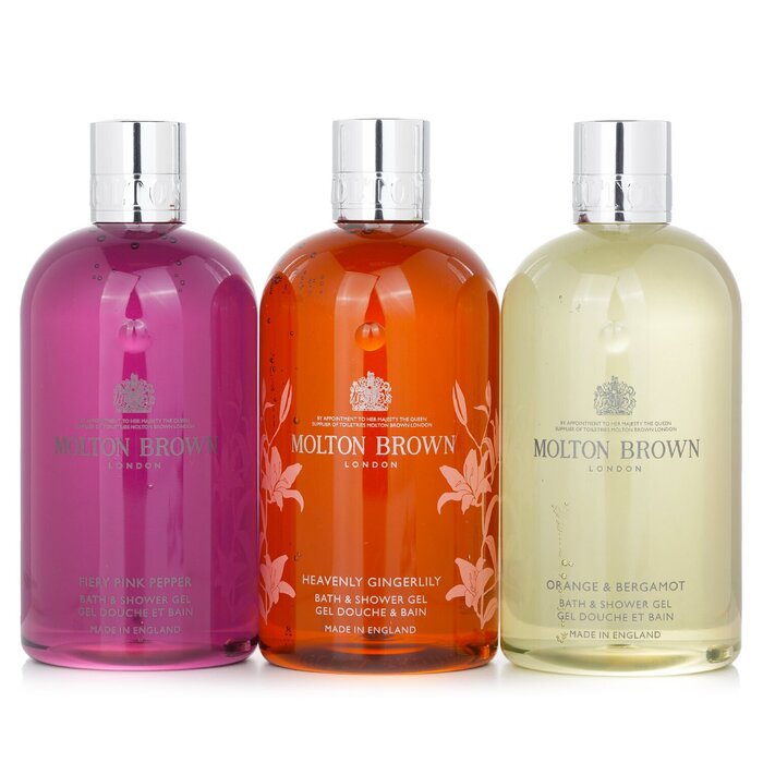 Molton Brown Floral & Citrus Bath&Shower Gel Set (Fiery Pink Pepper-300ml&Ltd.Ed.Heavenly Gingerlily-300ml&Orange and Bergamot-300ml) 3x300ml/10ozProduct Thumbnail