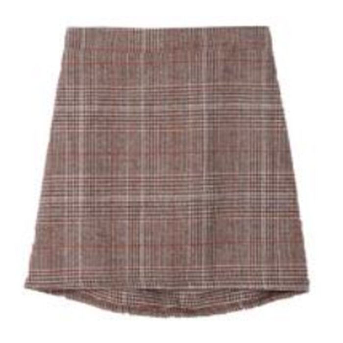 Trendywhere Check Wool Mini Skirt Free (XS-M)Product Thumbnail