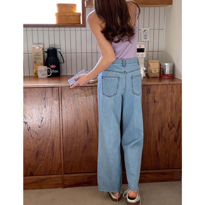 Trendywhere High Waist Wide Leg Jean Size: SProduct Thumbnail