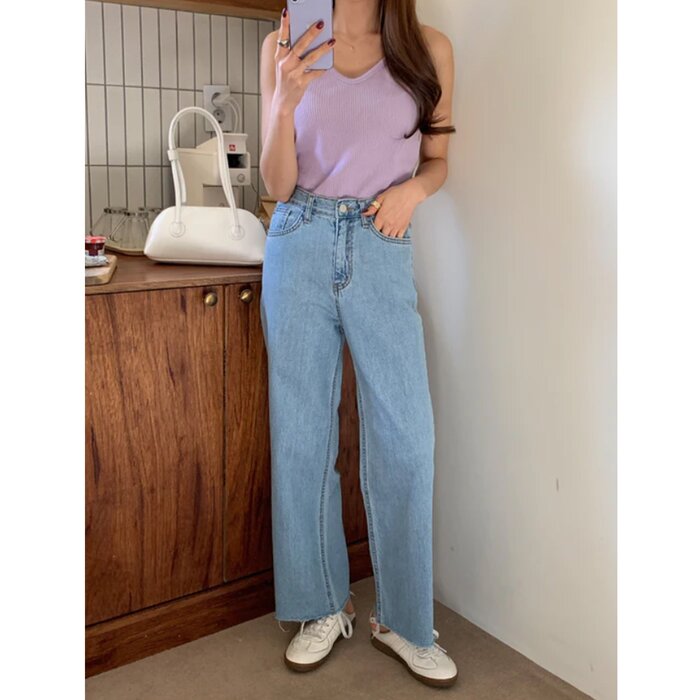 Trendywhere High Waist Wide Leg Jean Size: SProduct Thumbnail