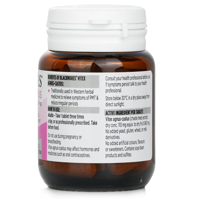 Blackmores Blackmores - Vitex Agnus-Castus 40 tablets (Parallel Import) 40 tabletsProduct Thumbnail