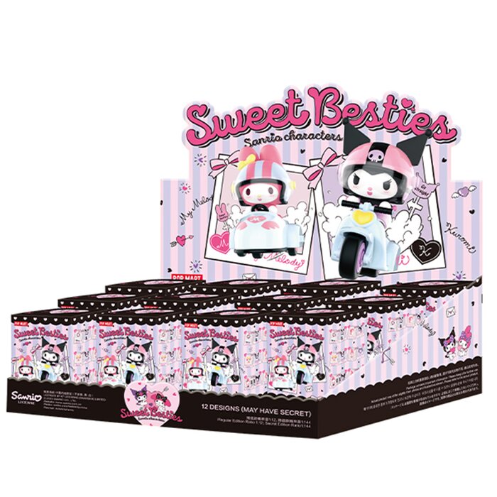 Popmart Sanrio characters Sweet Besties Series - (Case of 12 Blind Boxes) 27x11x20cmProduct Thumbnail