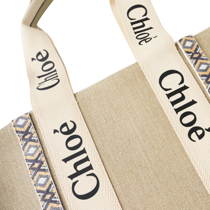 Chloe Medium Woody Tote Bag Slate GreyProduct Thumbnail
