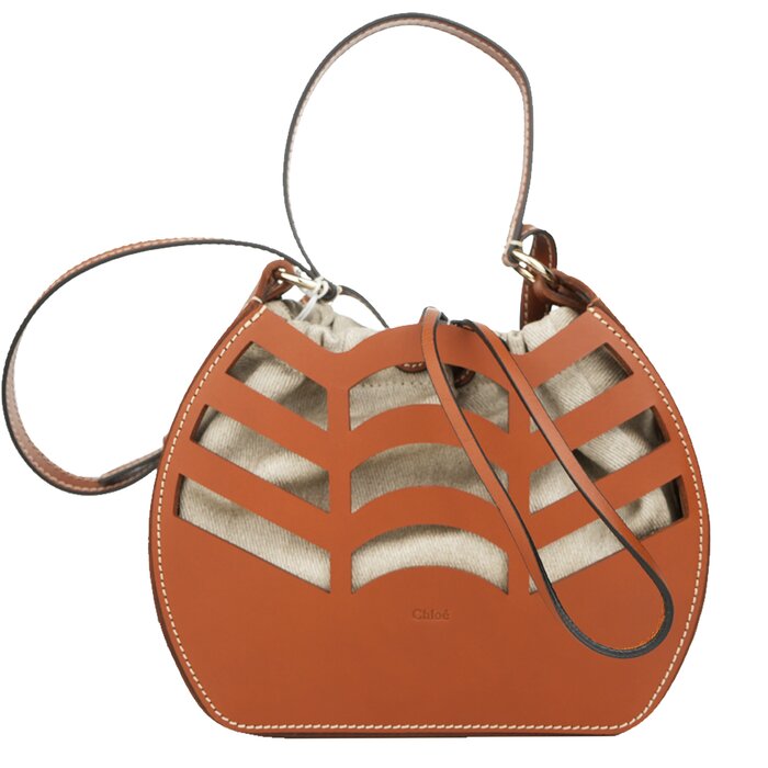 Chloe Small kayan round bucket bag CamelProduct Thumbnail