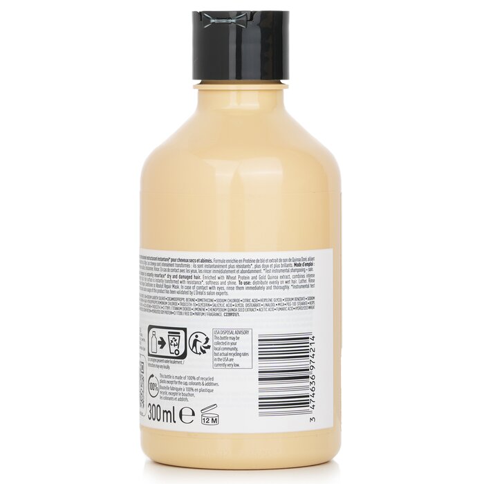 L'Oreal Professionnel Serie Expert - Absolut Repair Protein + Gold Quinoa Instant Resurfacing Shampoo 300ml/10.1ozProduct Thumbnail
