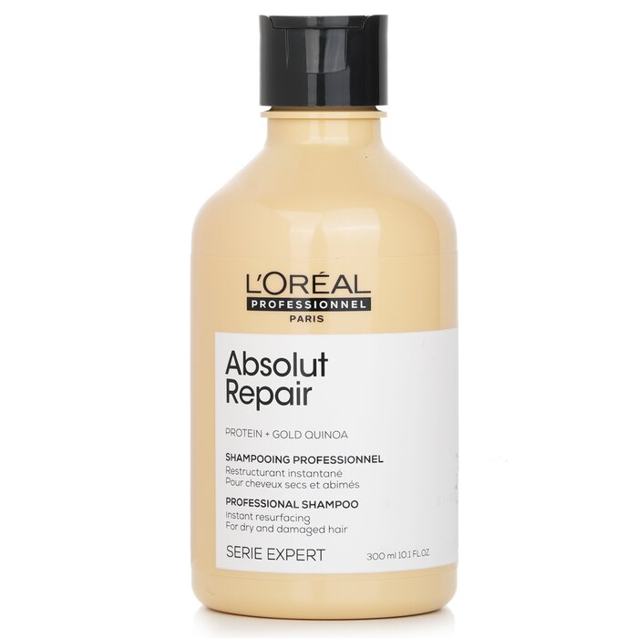 L'Oreal Professionnel Serie Expert - Absolut Repair Protein + Gold Quinoa Instant Resurfacing Shampoo 300ml/10.1ozProduct Thumbnail