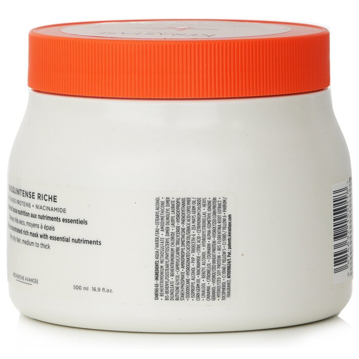 Kerastase Nutritive Masquintense Riche Deep Nutrition Ultra Concentrated Rich Mask With Essential Nutriments 500ml/16.9ozProduct Thumbnail