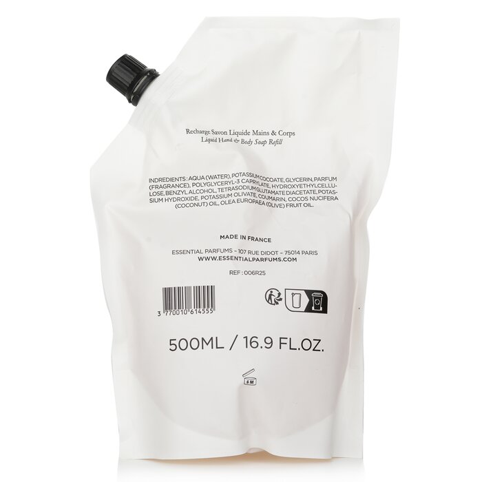 Essential Parfums Divine Vanille by Olivier Pescheux Liquid Hand & Body Soap Refill 500ml/16.9ozProduct Thumbnail