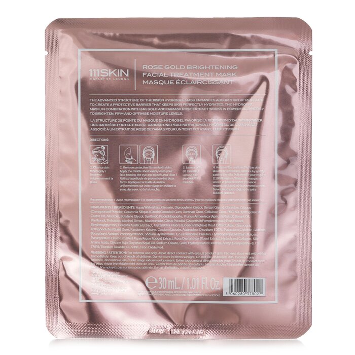 111skin Rose Gold Mascarilla Tratamiento Facial Iluminante 5x30mlProduct Thumbnail