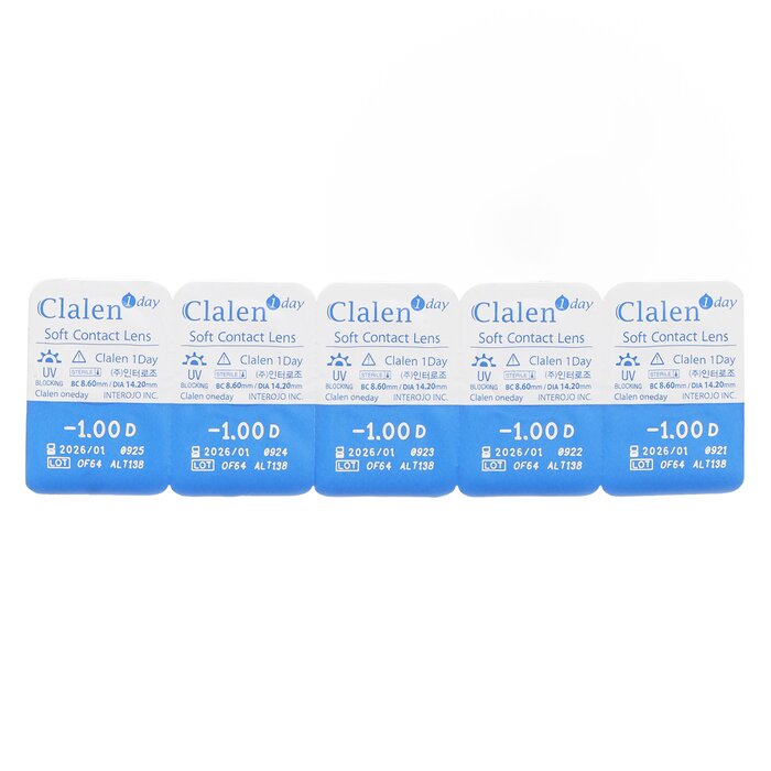 Clalen 1Day Soft Contact Lens 5pcs x1stripProduct Thumbnail