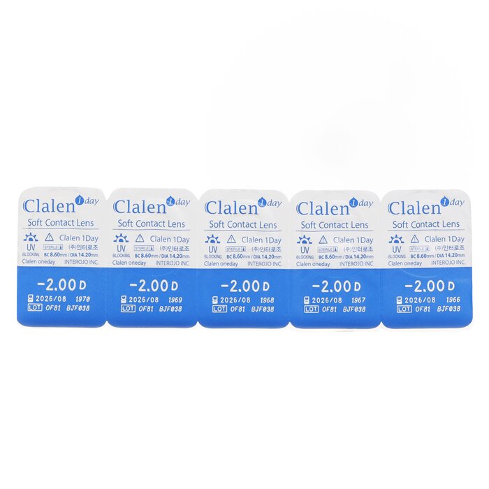Clalen 1Day Soft Contact Lens 5pcs x 1 stripProduct Thumbnail