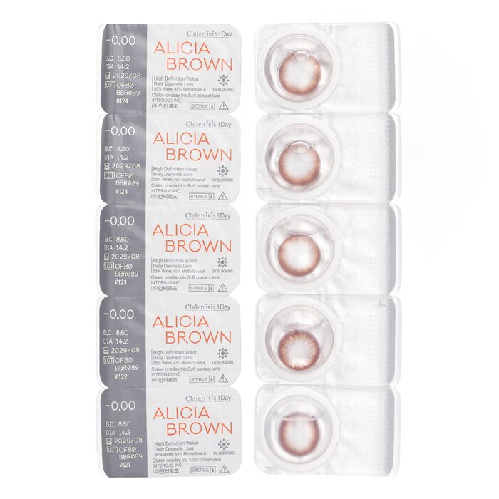 Clalen Iris 1Day Alicia Brown 5pcs x 1 stripProduct Thumbnail