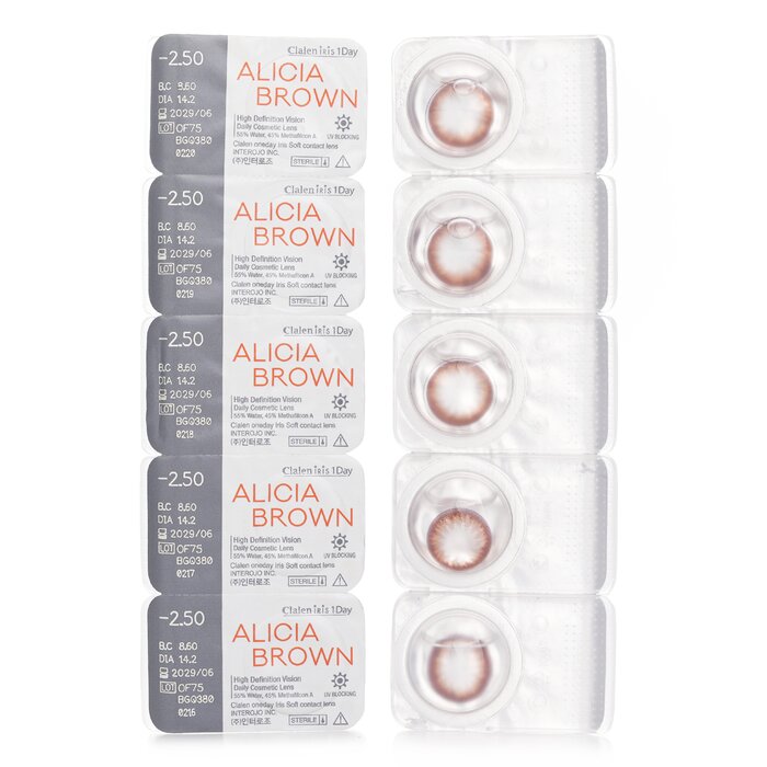 Clalen Iris 1Day Alicia Brown 5pcs x 1 stripProduct Thumbnail