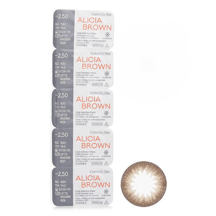 Clalen Iris 1Day Alicia Brown 5pcs x 1 stripProduct Thumbnail