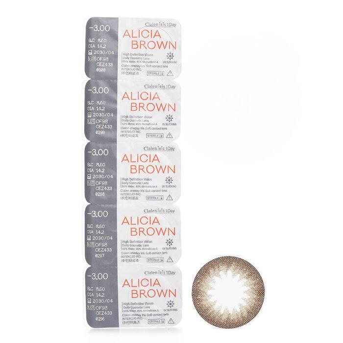 Clalen Iris 1Day Alicia Brown 5pcs x 1 stripProduct Thumbnail
