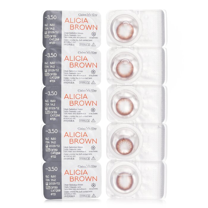 Clalen Iris 1Day Alicia Brown 5pcs x 1 stirpProduct Thumbnail