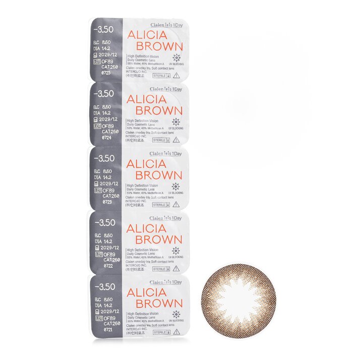Clalen Iris 1Day Alicia Brown 5pcs x 1 stirpProduct Thumbnail