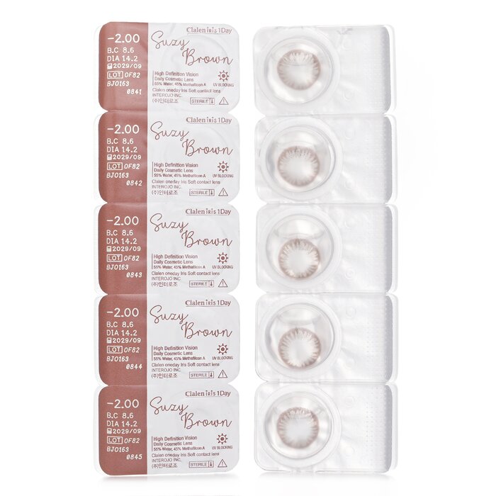 Clalen Iris 1Day Suzy Brown 5pcs x 1 stripProduct Thumbnail